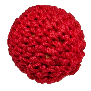 1 inch Magnetic Crochet Ball (Red) by Ickle Pickle Products, Inc. - Trick