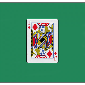 Card Silk 18" (Jack of Diamonds) by Vincenzo Di Fatta