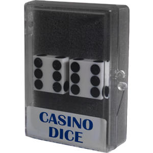 Dice 2-Pack White Precision 19mm (Casino) - Trick