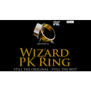 Wizard PK Ring Original (FLAT, GOLD, 18mm) by World Magic Shop - Trick