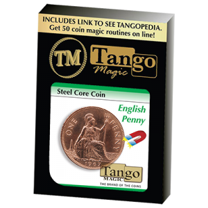Steel Core Coin English Penny (D0031) by Tango - Trick
