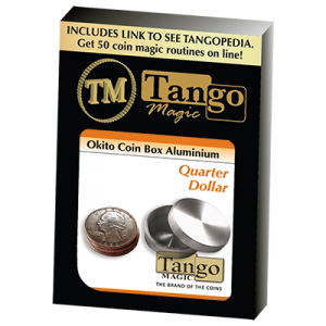 Okito Coin Box Aluminum Quarter(A0003) by Tango-Trick