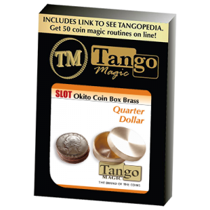 Slot Okito Coin Box Brass Quarter by Tango -Trick (B0018)