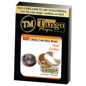 Slot Okito Coin Box Brass Half Dollar (B0019)by Tango -Trick