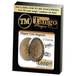 Magnetic Flipper Coin (2 Euro) by Tango- Trick (E0034)