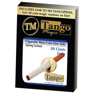 Cigarette Through (50 Cent Euro, One Sided) E0009 by Tango - Trick
