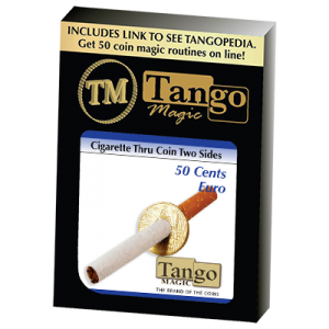 Cigarette Through (50 Cent Euro, Two Sided) (E0010) by Tango - Trick