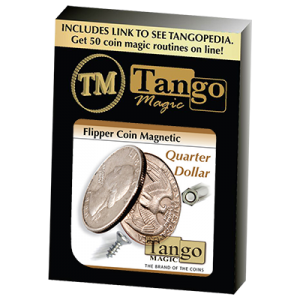 Flipper Coin Magnetic Quarter Dollar (D0043)by Tango - Trick