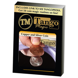 Copper Silver Coin (Half Dollar/English Penny) (D0060) by Tango - Trick