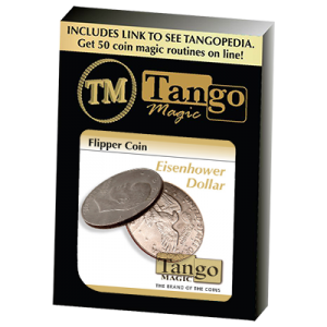 Flipper Coin Eisenhower Dollar (D0038) by Tango - Trick