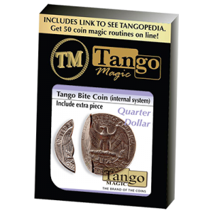 Bite Coin - US Quarter (Internal With Extra Piece) (D0045)by Tango - Trick