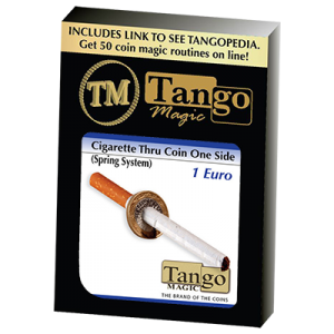 Cigarette Through (1 Euro, One Sided)E0011 by Tango - Trick