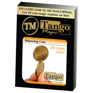 Balancing Coin (50 cents Euro) by Tango - Trick(E0048)