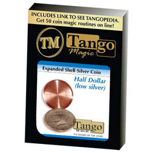 Expanded Shell Silver Half Dollar (D0003) by Tango - Trick