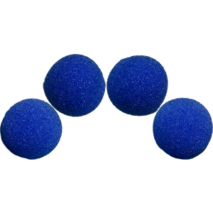 1.5 inch High Density Ultra Soft Sponge Ball (Blue) Pack of 4 from Magic by Gosh