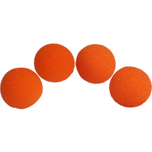 3 inch Super Soft Sponge Ball (Orange) Pack of 4 from Magic by Gosh
