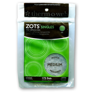 Sticky Dots Medium (175 dots 3/8 inch diameter) Bag of Singles