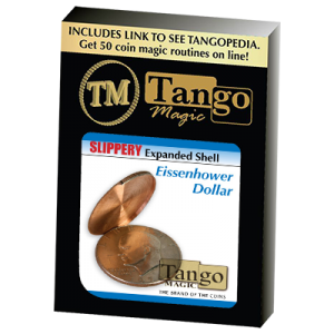 Slippery Expanded Shell Eisenhower Dollar (D0090) by Tango - Trick