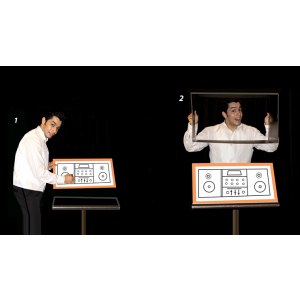 Transformation of Painting to CD Player by Tora Magic