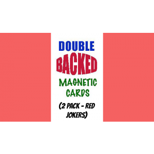 Magnetic Cards (2 pack/Red Jokers) by Chazpro Magic. - Trick