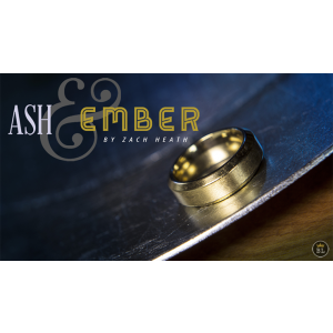 Ash and Ember Gold Beveled Size 10 (2 Rings) by Zach Heath  - Trick