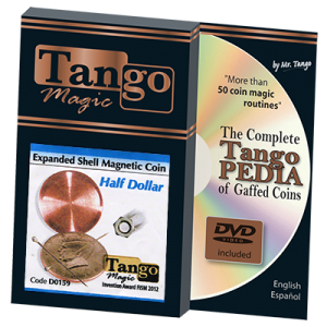 Expanded Shell Half Dollar Magnetic (D0159) by Tango - Trick