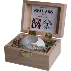 Real Egg (White) by Gianfranco Ermini & Stratomagic - Trick