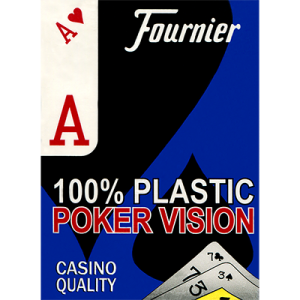 Fournier plastic Playing Cards Large Pips (blue)
