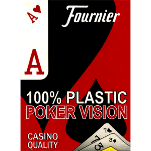 Fournier Plastic Playing Cards Large Pips (red)