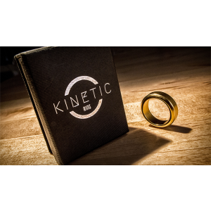 Kinetic PK Ring (Gold) Beveled size 8 by Jim Trainer - Trick