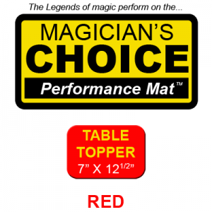 Table Topper Close-Up Mat (RED - 7x12.5) by Ronjo - Tric