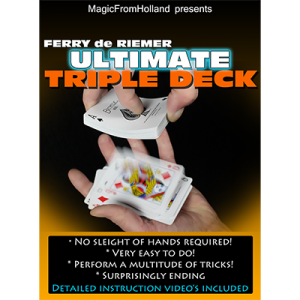 Triple Deck (Red / Ultimate) by Ferry De Riemer - Trick