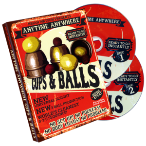 Anytime Anywhere Cups & Balls (2 DVD Set) by Brian Watson - DVD