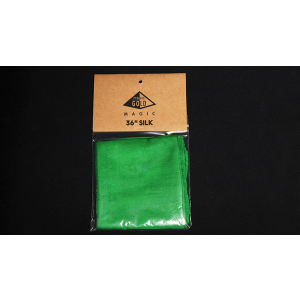 Silk 36 inch (Green) by Pyramid Gold Magic