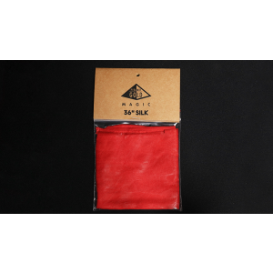 Silk 36 inch (Bright Red) by Pyramid Gold Magic