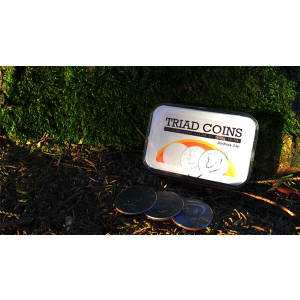 Triad Coins (US Gimmick and Online Video Instructions) by Joshua Jay and Vanishing Inc. - Trick