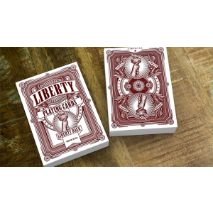 Liberty Playing Cards (Red) by Jackson Robinson and Gamblers Warehouse