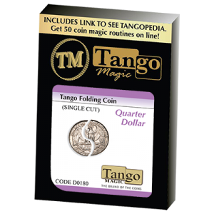 Tango Folding Coin Quarter Dollar Traditional Single Cut (D0180) by  Tango - Trick