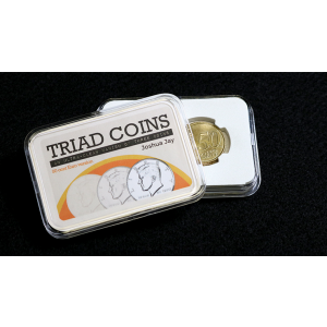 Triad Coins (Euro Gimmick and Online Video Instructions) by Joshua Jay and Vanishing Inc. - Trick