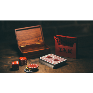 Royal Zen Playing Cards (Red) by Expert Playing Cards