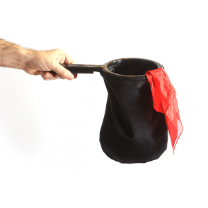 Change Bag Velvet REPEAT WITH ZIPPER (All Black) by Bazar de Magia - Tricks