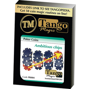Ambitious Chip (PK004) (Gimmick and Online Instructions) by Tango Magic - Trick