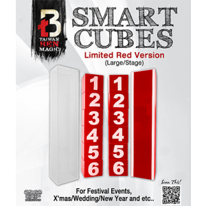 Smart Cubes RED (Large/Stage) by Taiwan Ben - Trick