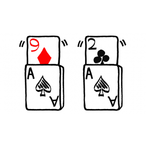 Refill 9D AND 2C for Signature Edition Sketchpad Card Rise (12 pack) by Martin Lewis - Trick