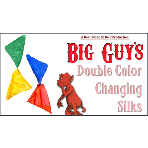 Double Color Changing Silks by Big Guys Magic - Trick