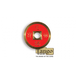 Dollar Size Chinese Coin (Red) by Tango (CH032)