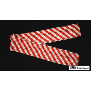 Production Streamer Zebra 6 inch  x 18 feet (Red and White) by Mr. Magic - Trick
