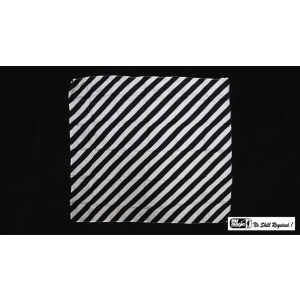 Production Hanky Zebra Black and White (21" x 21") by Mr. Magic - Trick