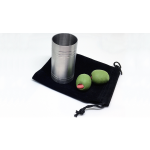 Spirit/Shot Measure "Chop Cup" with Olives By Mike Busby