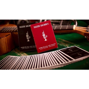 Silver Sackbut Playing Cards (Red)